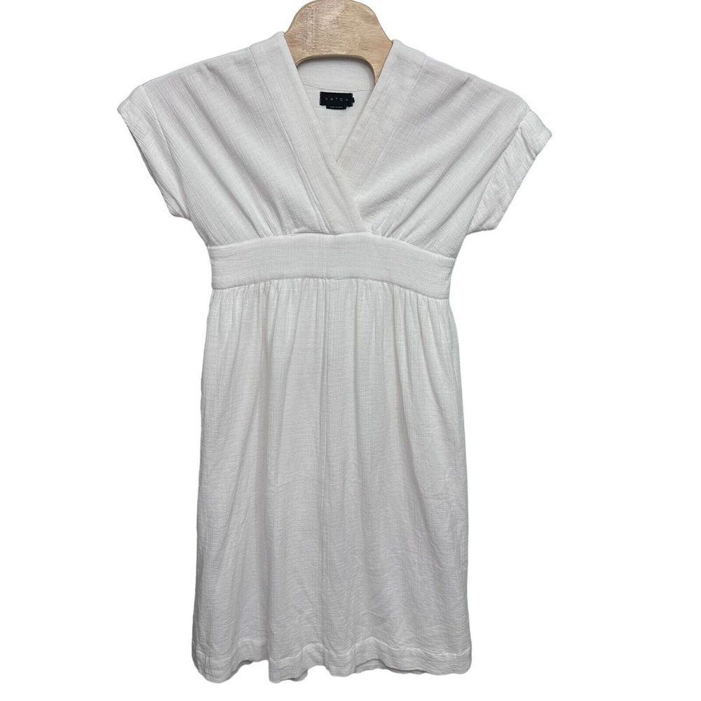 Hatch The Carolina Dress White Size 1 Small‎ Maternity Cotton Midi Boho Wedding